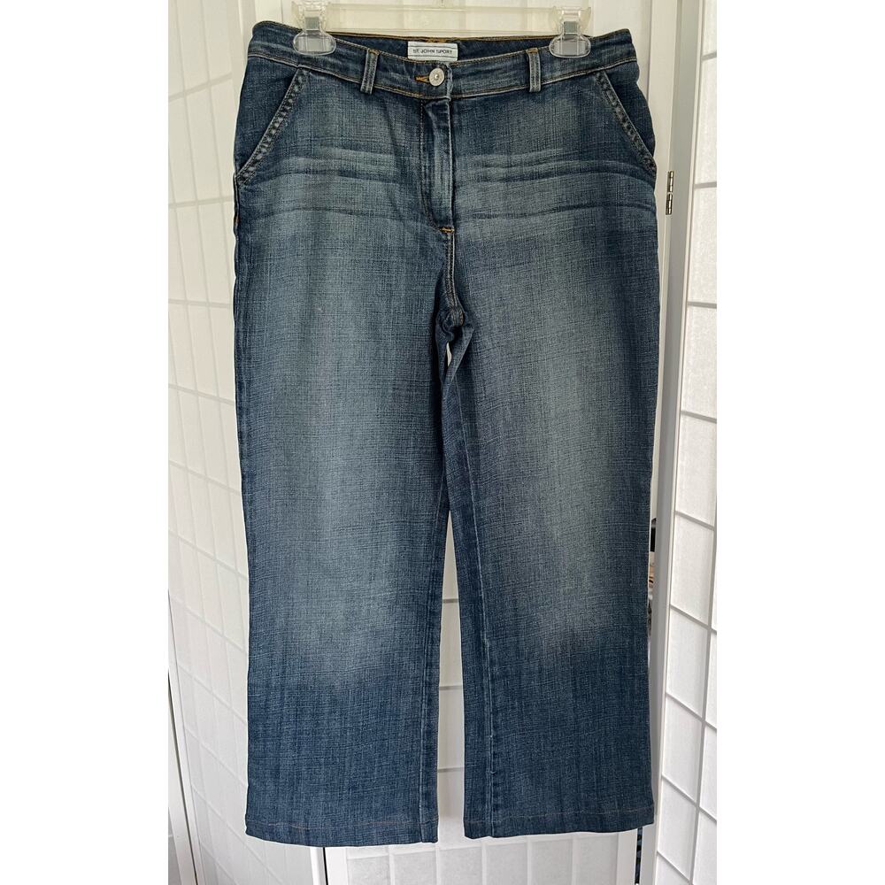 St.‎ John Sport Women’s Classic Jeans Size 6  Straight Leg Medium Wash
